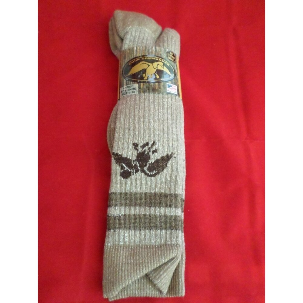 1 Pair Duck Commander 20%  Merino Wool Tall Boot Socks 10-13  Made in USA